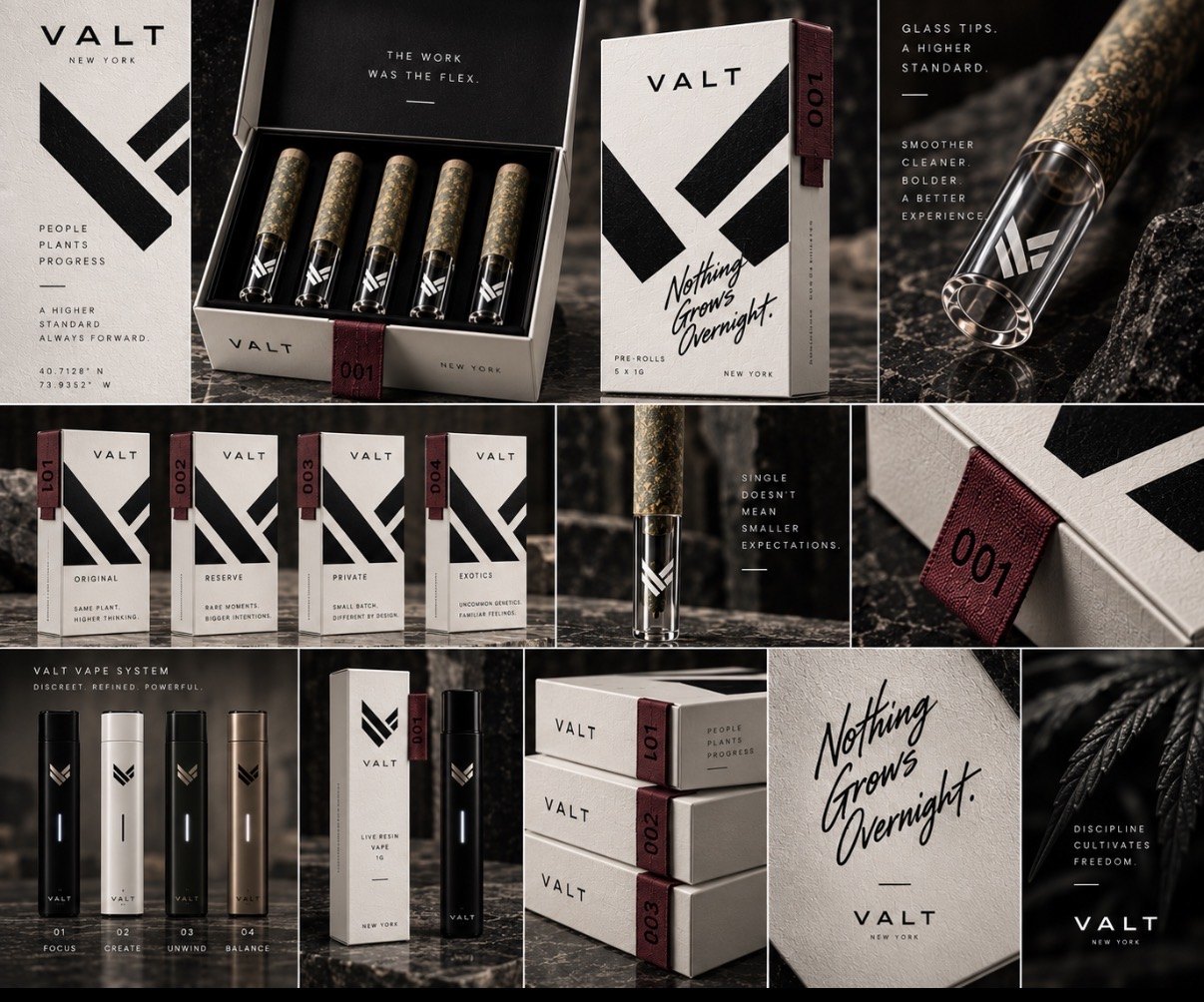VALT light brand concept moodboard